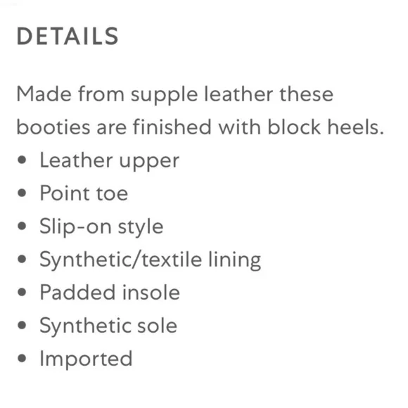 Dolce Vita Susan leather booties ivory with ton-on tone details runs small - Picture 6 of 6